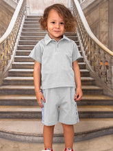 Load image into Gallery viewer, Boys Grey Polo Shirt and Shorts Set