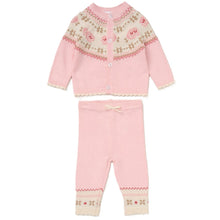 Load image into Gallery viewer, Baby Girls Floral Knitted Set