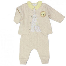 Load image into Gallery viewer, Baby Boys Beige Lion 3 Piece Outfit