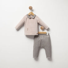 Load image into Gallery viewer, Baby Boys 2-Piece Body and Checked Pants Set