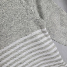 Load image into Gallery viewer, Minoti|Grey Stripe Knit Romper