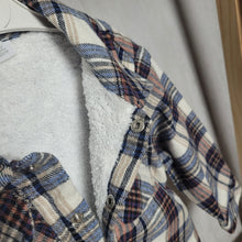 Load image into Gallery viewer, Beige, Brown and Indigo Check Shacket