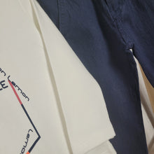 Load image into Gallery viewer, Boys 2 Piece Navy and White Hoodie Set