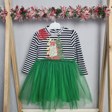 Load image into Gallery viewer, Girls Green Christmas Party Tutu Dress