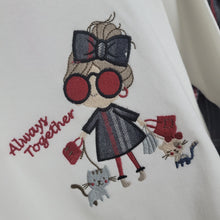 Load image into Gallery viewer, Girls 2 Piece Grey and Red Plaid Skirt and Top Set