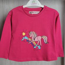Load image into Gallery viewer, Minoti Girls Pink Unicorn Top