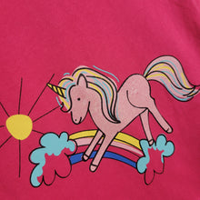 Load image into Gallery viewer, Minoti Girls Pink Unicorn Top