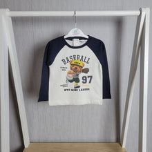 Load image into Gallery viewer, Minoti|Raglan Sleeve Teddy T-Shirt-Navy