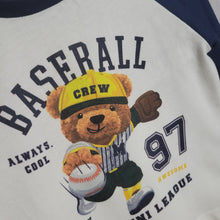 Load image into Gallery viewer, Minoti|Raglan Sleeve Teddy T-Shirt-Navy