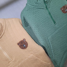 Load image into Gallery viewer, Boys Bear 1/4 zip Sweatshirt