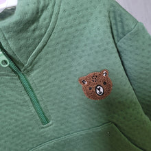 Load image into Gallery viewer, Boys Bear 1/4 zip Sweatshirt