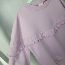 Load image into Gallery viewer, Girls Ribbed Leggings and Oversized Frill Sweatshirt Set