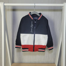 Load image into Gallery viewer, Boys Navy, White and Red Jacket