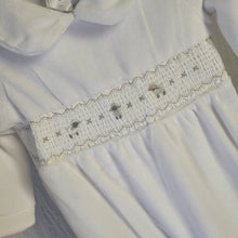 Load image into Gallery viewer, Baby Unisex Smocked Velour All In- Lambs