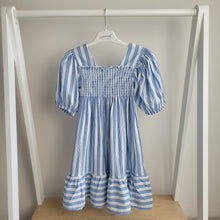 Load image into Gallery viewer, Girls Blue Striped Dress