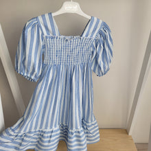 Load image into Gallery viewer, Girls Blue Striped Dress