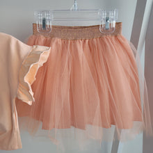Load image into Gallery viewer, Girls Peach Tulle Skirt and Top Set