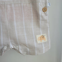 Load image into Gallery viewer, Baby Boys Neutral Stripe Dungaree Set