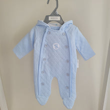 Load image into Gallery viewer, Baby Boys Quilted and Hooded Pramsuit