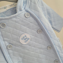 Load image into Gallery viewer, Baby Boys Quilted and Hooded Pramsuit