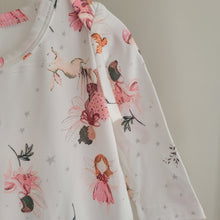 Load image into Gallery viewer, White and Pink Fairy Babygrow ..