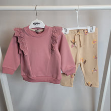 Load image into Gallery viewer, Baby Girls Scallop Top and Leggings set
