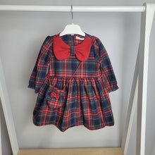 Load image into Gallery viewer, Girls Tartan Dress with Bag