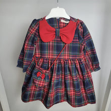 Load image into Gallery viewer, Girls Tartan Dress with Bag