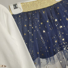 Load image into Gallery viewer, Girls Tulle Skirt Set-Red or Navy