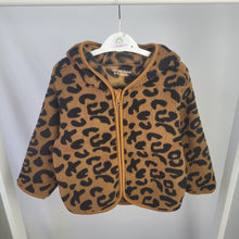 Load image into Gallery viewer, Girls Hooded Leopard Print Fleece