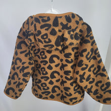 Load image into Gallery viewer, Girls Hooded Leopard Print Fleece