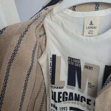 Load image into Gallery viewer, Boys Striped Shirt, Jeans And Vest Set