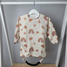 Load image into Gallery viewer, Neutral Rainbow Coverall Bib