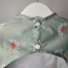 Load image into Gallery viewer, Green Sun Print Coverall Bib