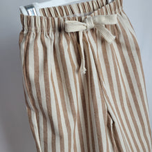 Load image into Gallery viewer, Boys Neutral Stripe Linen Style Trousers