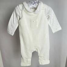 Load image into Gallery viewer, Baby Ivory Unisex Dungaree Set