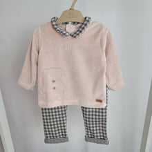Load image into Gallery viewer, Baby Boys 2-Piece Body and Checked Pants Set