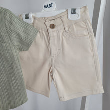 Load image into Gallery viewer, Boys Khaki Shirt, T-shirt and Short Set
