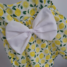 Load image into Gallery viewer, Baby Girls Lemon Dress with Sun Hat
