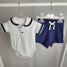 Load image into Gallery viewer, Baby Boys Nautical Shorts & Bodysuit Outfit