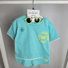 Load image into Gallery viewer, Baby Boys Colourful T-Shirt, Shorts & Sunglasses Set