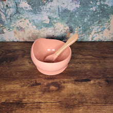 Load image into Gallery viewer, Baby Silicone Bowl and Spoon Weaning Set