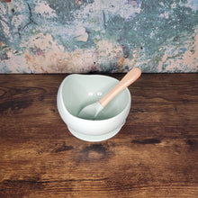 Load image into Gallery viewer, Baby Silicone Bowl and Spoon Weaning Set