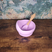 Load image into Gallery viewer, Baby Silicone Bowl and Spoon Weaning Set