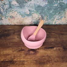 Load image into Gallery viewer, Baby Silicone Bowl and Spoon Weaning Set