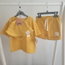 Load image into Gallery viewer, Baby Boys Waffle 3 Piece Shorts Set