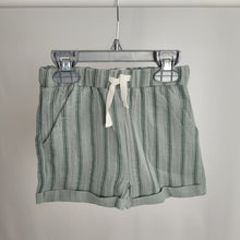 Load image into Gallery viewer, Baby Boys Green Pinstripe Short Set