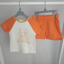 Load image into Gallery viewer, Baby Boys Orange Cool To Be Kind Shorts Set