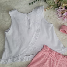 Load image into Gallery viewer, Baby Girls Pink Shorts Set inc Headband