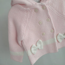 Load image into Gallery viewer, Baby Girls Double Knit Hooded Cardigan